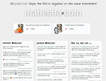 Tablet Screenshot of mahesha.com